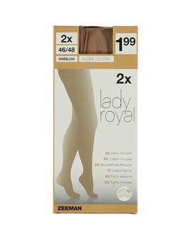 Lady Royal - Panty - Comfort Fit - 20 den - 2-Pack